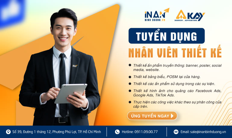 In Ấn Bình Dương - Tuyển Dụng Nhân Viên Thiết Kế
