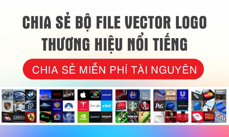 Chia Sẻ Bộ File Vector Logo Thương Hiệu Nổi Tiếng