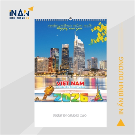 In Lịch Tết Treo Tường 2026 – Chủ Đề “Việt Nam Kỷ Nguyên Thịnh Vượng”