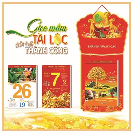 In Lịch Bloc Siêu Đại 2027 - Gieo Mầm Tài Lộc